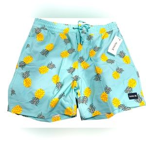 Men’s Hurley pineapple  swim trunks